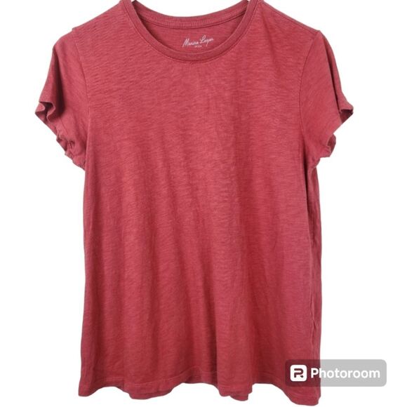 Marine Layer Vintage Red Short Sleeve Tee - Picture 1 of 6
